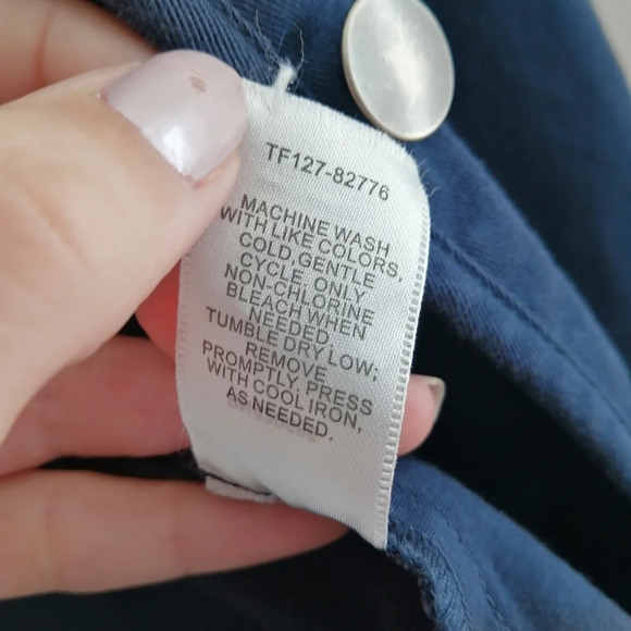 Pendleton Cotton Twill Laguna Utility Button Up Navy Jacket Military Style Large - Picture 13 of 16